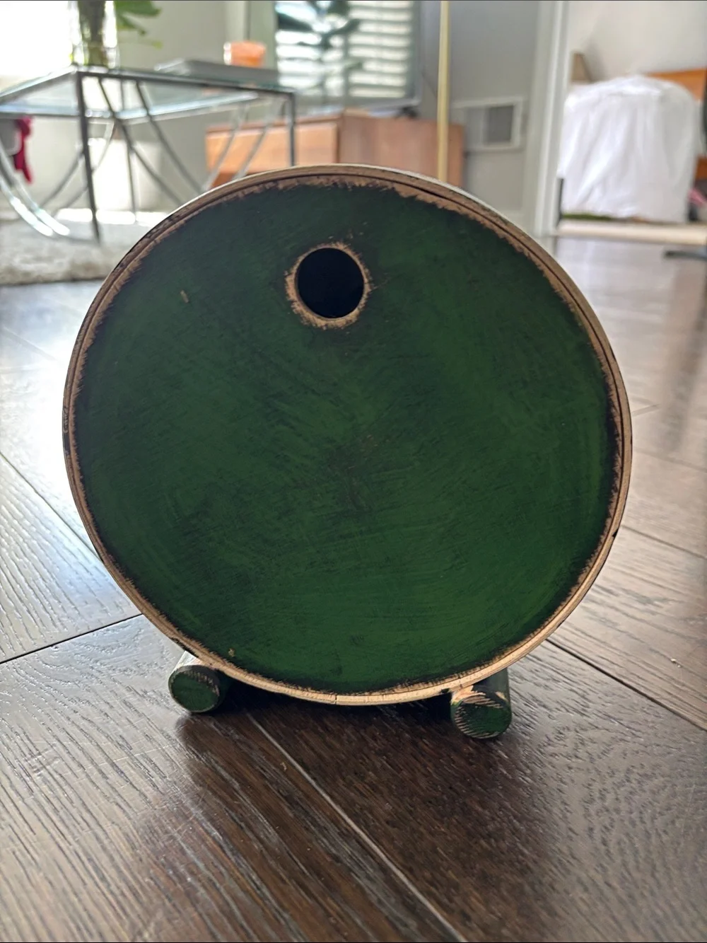 Vintage-Style Green Table Clock – Home Wall Decor